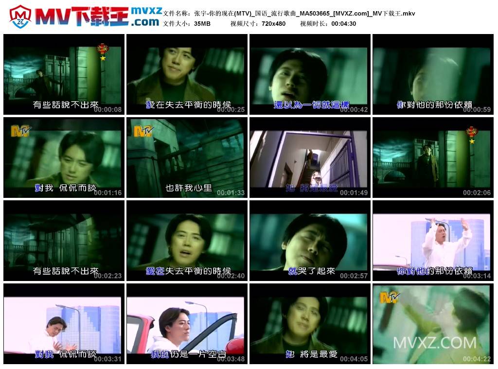 张宇-你的现在(MTV)_国语_流行歌曲_MA503665